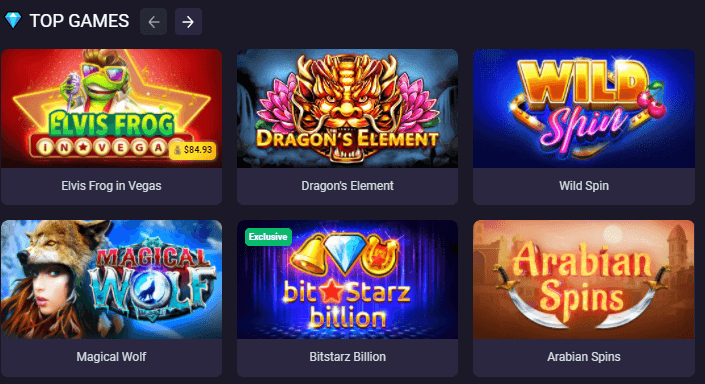BitStarz Casino Top Games