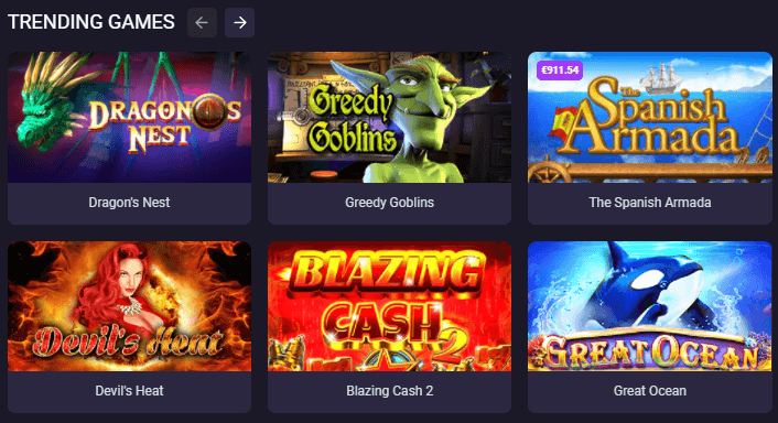 BitStarz Trending Casino Games