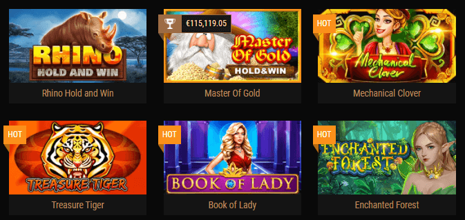 King Billy Casino Games