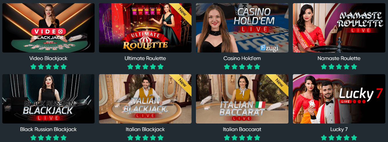 Bitcoin.com Games Live Casino Games