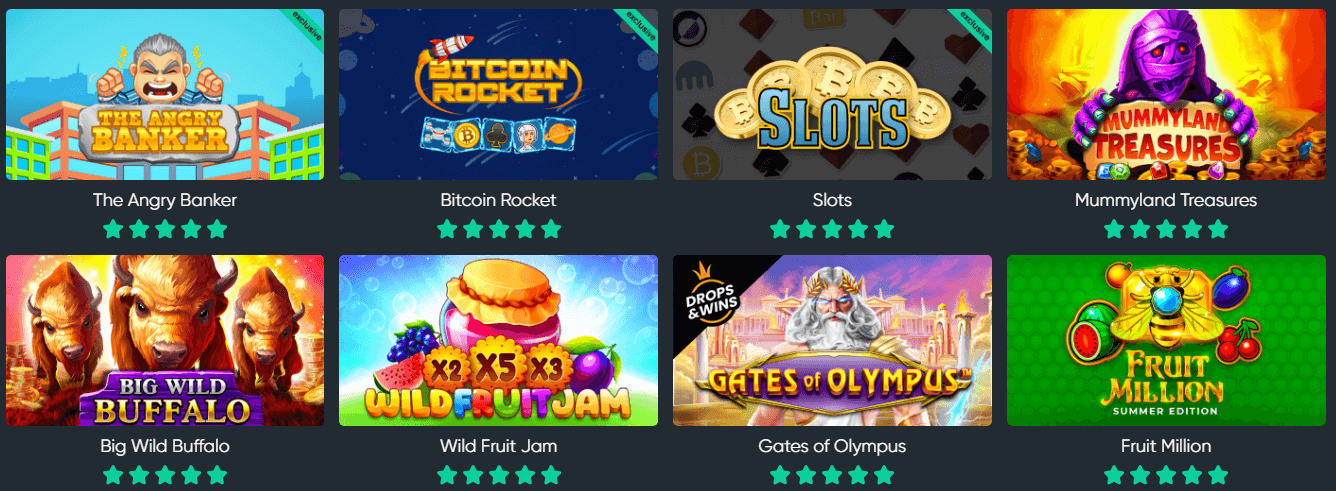 Various Bitcoin.com Games